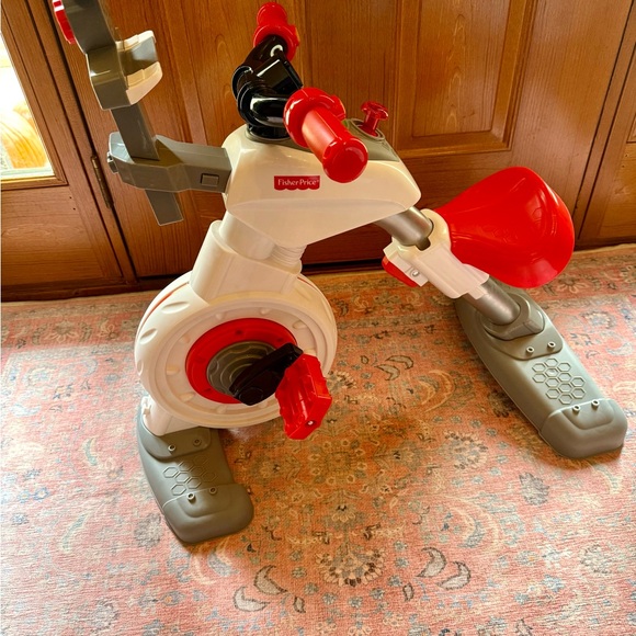 Fisher-Price Red and White Kids Activity Bike - Picture 2 of 3